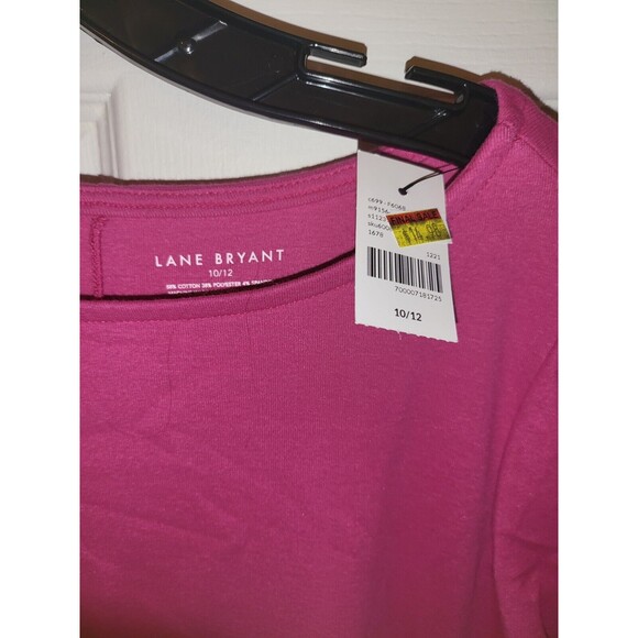 Lane Bryant Boatneck Tunic Tee Size 10/12 - Picture 3 of 3